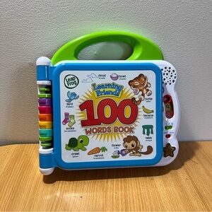 LeapFrog Learning Friends 100 Words Book - Blue and Green